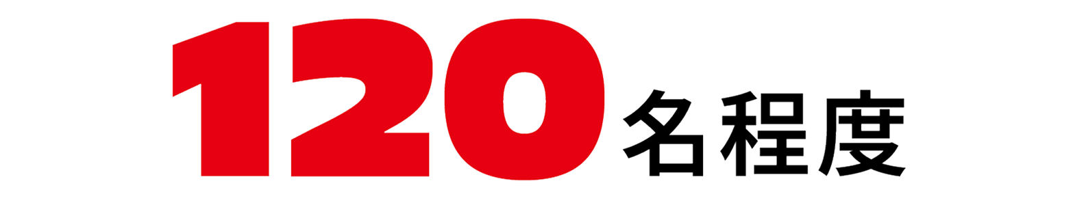 120名程度
